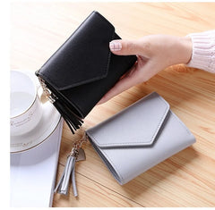 Mini Tassel Wallet Cute Purse Short Students Lovely Purse
