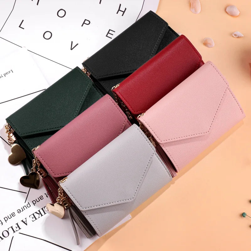 Mini Tassel Wallet Women Purse Female Short Mini Wallets Students