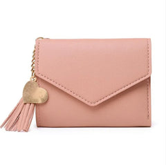 Mini Tassel Wallet Women Purse Short Mini Wallet Students Lovely Purse