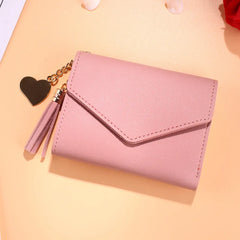 Mini Tassel Wallet Women Purse Female Short Mini Wallets Students