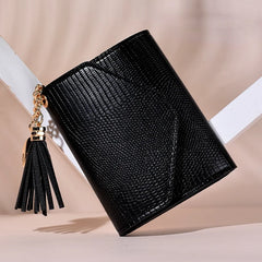 Mini Tassel Wallet Women Purse Female Short Mini Wallets Students Lovely Purse F