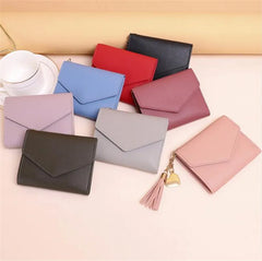 Mini Tassel Wallet Women Purse Short Mini Wallet Students Lovely Purse