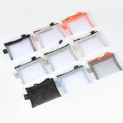 Transparent Nylon Mesh Card Bag Credit ID Card Organizer Portable Coin Purse