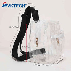 Mini Transparent Women Backpack PVC Kids Girls Clear School Bag