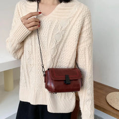 Mini Vintage Crossbody Bags Women PU Leather Handbags