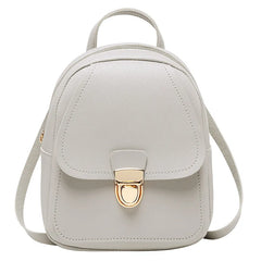 Mini Women Backpack Crossbody Bag PU Leather Multifunction Ladies Phone Pouch