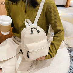 Mini Nylon Women Backpacks Small School Bags for Teen Girls