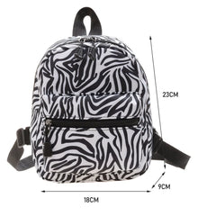 Animal Print Women's Mini Backpack School Bag for Teen Girls