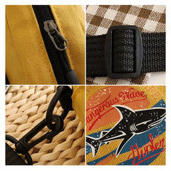 Harajuku Casual Small Crossbody Bag Women Canvas Shoulder Purse