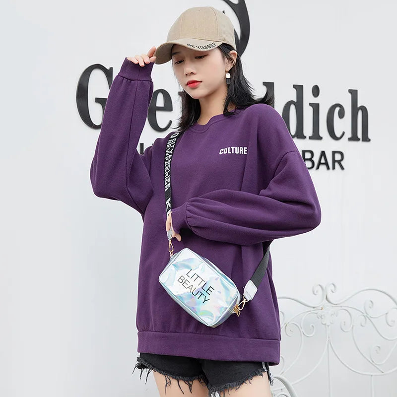 Mini Crossbody Bag PVC Jelly Small Tote Messenger Holographic
