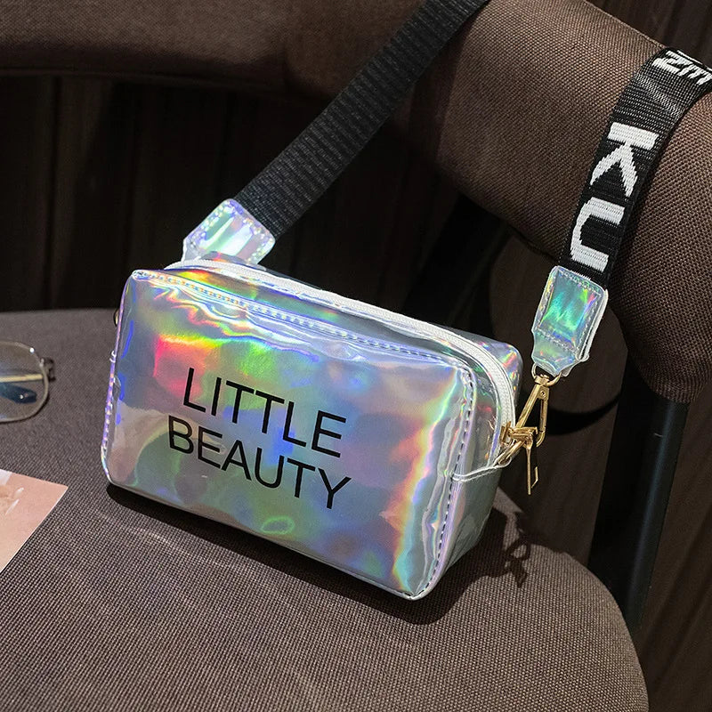 Mini Crossbody Bag PVC Jelly Small Tote Messenger Holographic