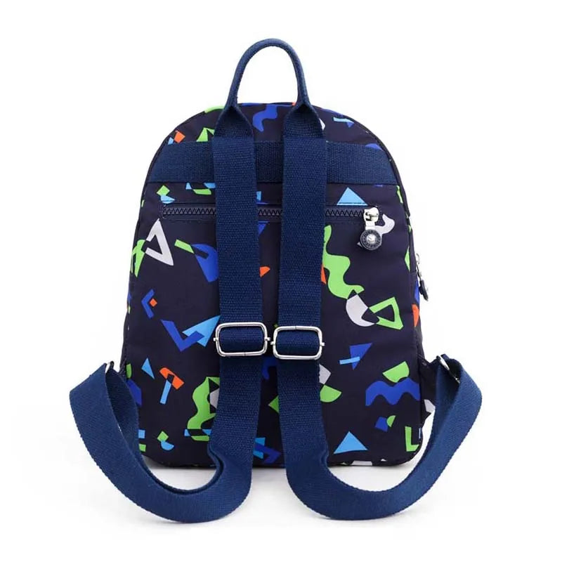 Floral Print Mini Women Backpack Nylon School Bag for Girls
