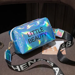 Mini Laser Crossbody Bag Messenger PVC Jelly Small Tote Messenger Bags
