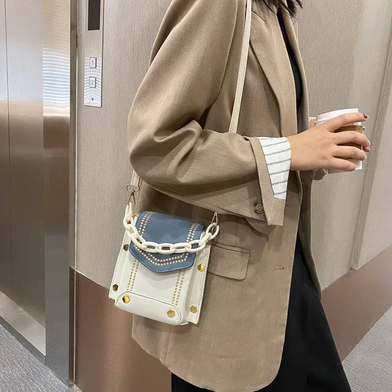 Mini Women PU Leather Shoulder Bag Flap Messenger Wallet Chain Small