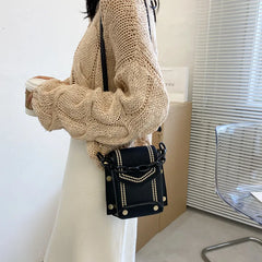 Mini Women PU Leather Shoulder Bag Flap Messenger Wallet Chain Small