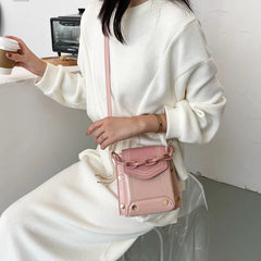 Mini Women PU Leather Shoulder Bag Flap Messenger Wallet Chain Small