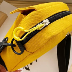 Canvas Cross Body Bag Small Shell Mobile Phone Lady Square Bag