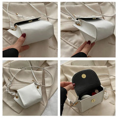 Mini Women Messenger Bag PU Leather Handbag Cross Body Shoulder Bags