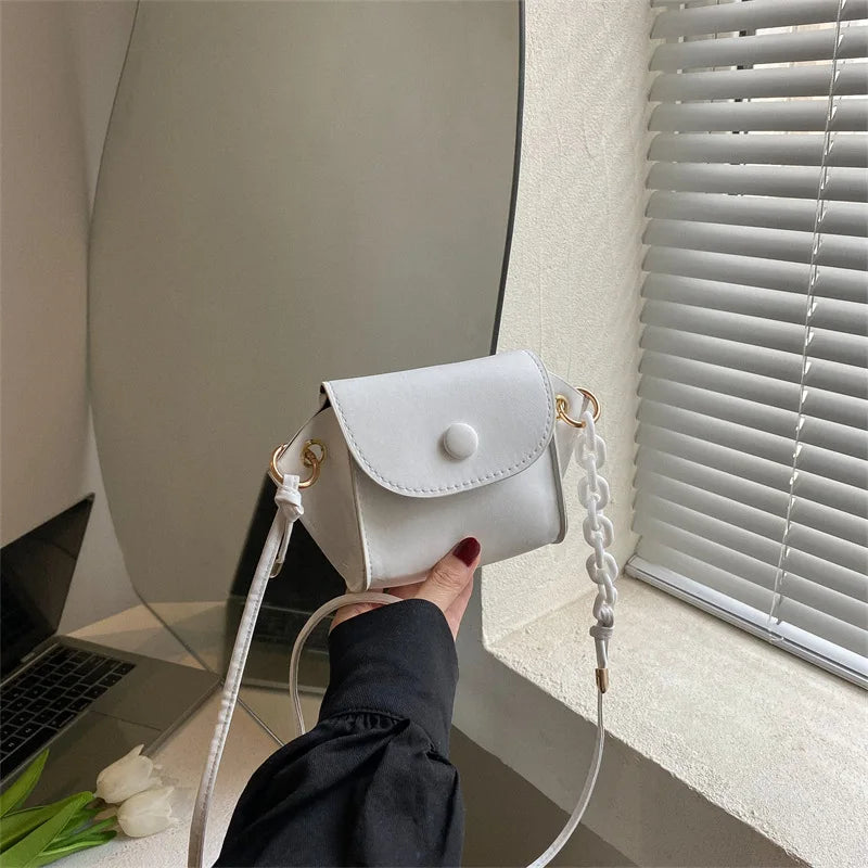 Mini Women Messenger Bag PU Leather Handbag Cross Body Shoulder Bags