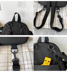 Mini Women's Backpack Purse Waterproof Nylon Bagpack for Teenage Girls Rucksack