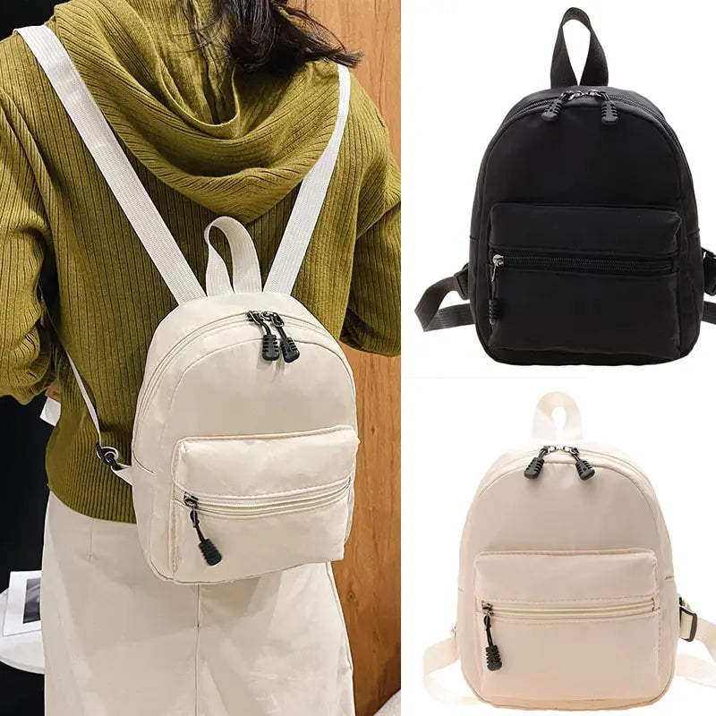 Mini Nylon Women's Backpack for Teen Girls