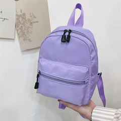 Mini Women's Nylon Backpack Small School Rucksack For Teen Girls
