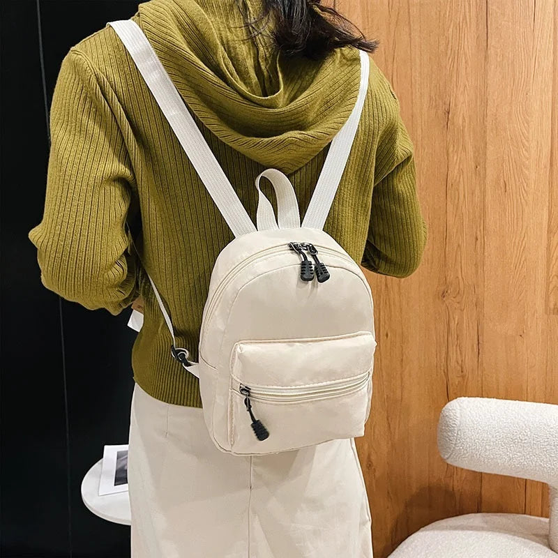 Nylon Women's Backpack for Teen Girls