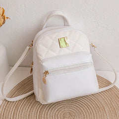 Mini Women's Backpacks PU Leather Small School Bags Rucksack for Teen Girls