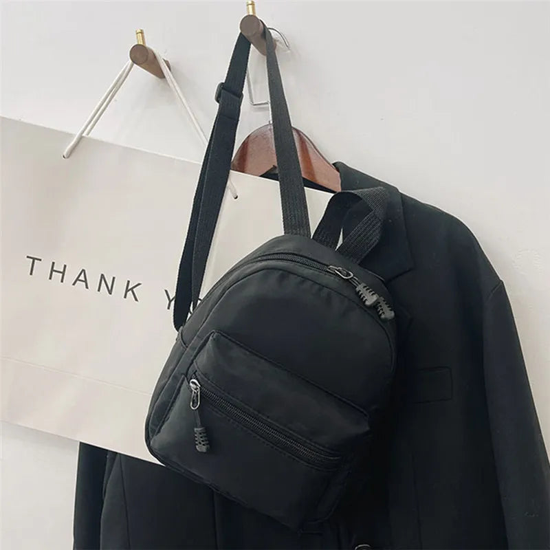 Mini Nylon Women's Backpack Small School Bag Rucksack For Teen Girls