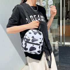 Mini PU Leather Women's Backpack Female Shoulder Bag Bagpack