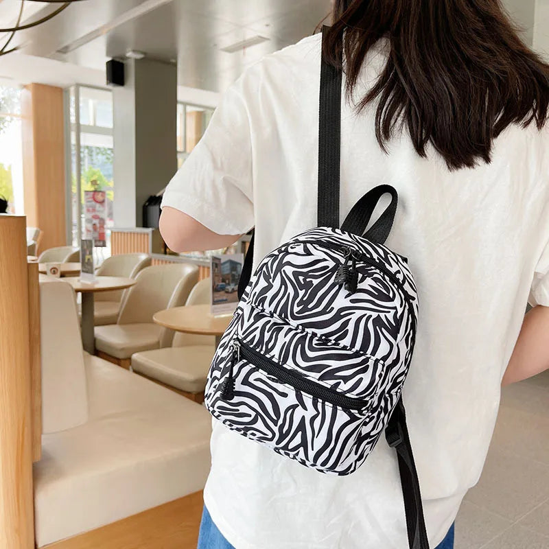 Mini PU Leather Women's Backpack Female Shoulder Bag Bagpack