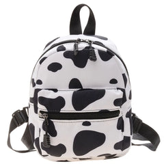 Small Animal Print Women's Backpack Nylon Teen Girls School Bag