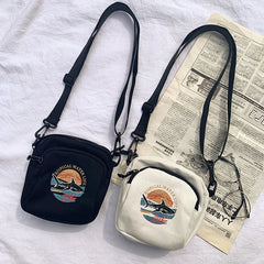 Canvas Mini Women's Crossbody Bag Small Shoulder Purse Phone Sac A Main Femme