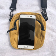 Mini Canvas Crossbody Bag Ladies Purse Phone Sac