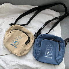 Mini Canvas Crossbody Bag Small Shoulder Purse Women Ladies Phone Sac A Main