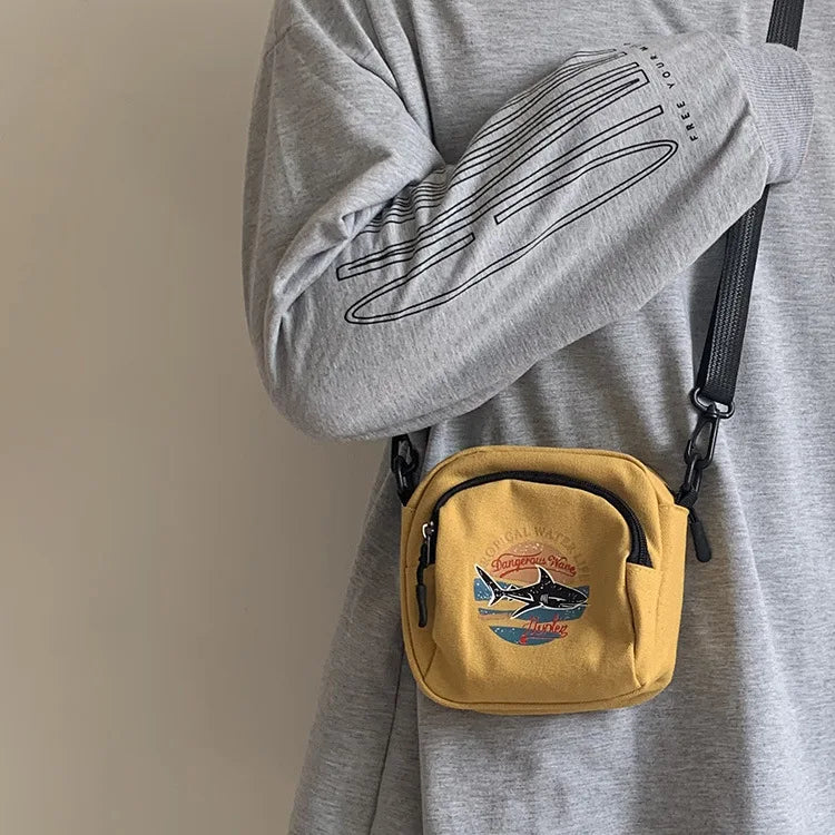Canvas Mini Crossbody Bag Small Shoulder Purse Phone Sac A Main Femme
