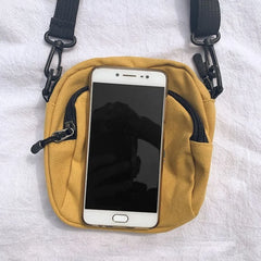 Canvas Crossbody Bag Small Shoulder Purse Phone Sac for Women