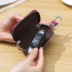 Mini Leather Car Key Bag Key Wallets Key Organizer Case