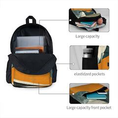 Simple Mountain Backpack for Men & Women, Zipper School Bags for Girls