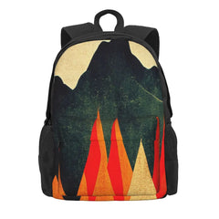 Mountain Range Fire Backpacks Men's Backpacks Bags For Women Man Bag Men Handbag