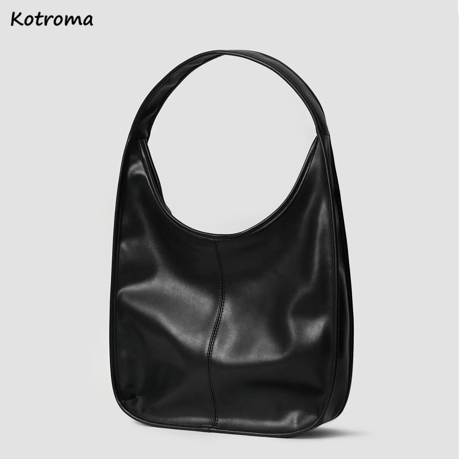 Minimalist Shoulder Bags Women PU Leather Handbags Retro OL All-match