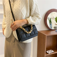 Quilted Flap Square Bag for Women Crossbody Bags Female Shoulder Handbags