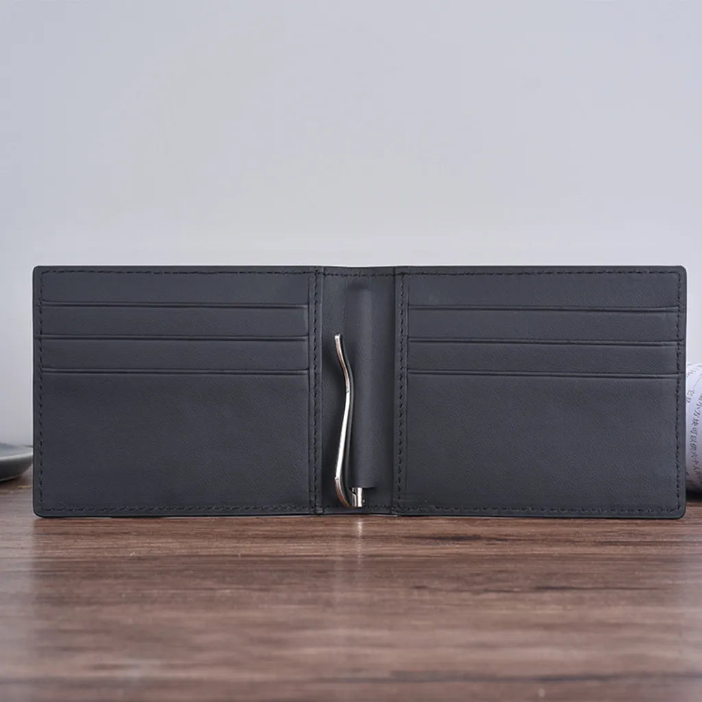 Men's Minimalist Cow Fiber Carbon Wallet with Magnetic Leather Note 8 Case