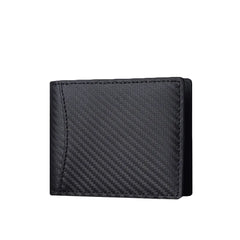 Men's Minimalist Cow Fiber Carbon Wallet with Magnetic Leather Note 8 Case