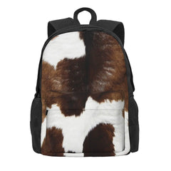Minimalistic Cattle Cow 2 Backpacks Men Women Travel Bags