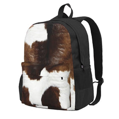 Minimalistic Cattle Cow 2 Backpacks Men Women Travel Bags