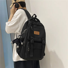 Minority Solid College Student Schoolbag Large Capacity Waterproof Backpack