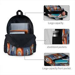 Miser Brothers Men's Backpacks Women's Bags Manga Man Backpack for Teenagers