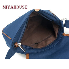 Miyahouse Bohemian Crossbody Bag Canvas Saddle Shoulder Retro Messenger
