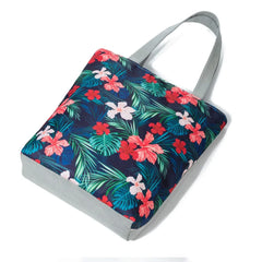 Miyahouse Canvas Shoulder Bag Women Handbag Leaves Printed Tote Handbag